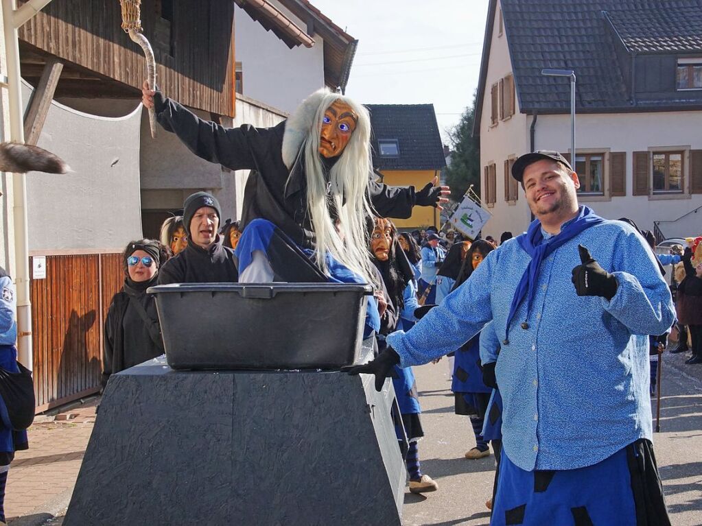 Gute Laune herrschte schon auf den ersten Metern der Umzugsstrecke in Herbolzheim