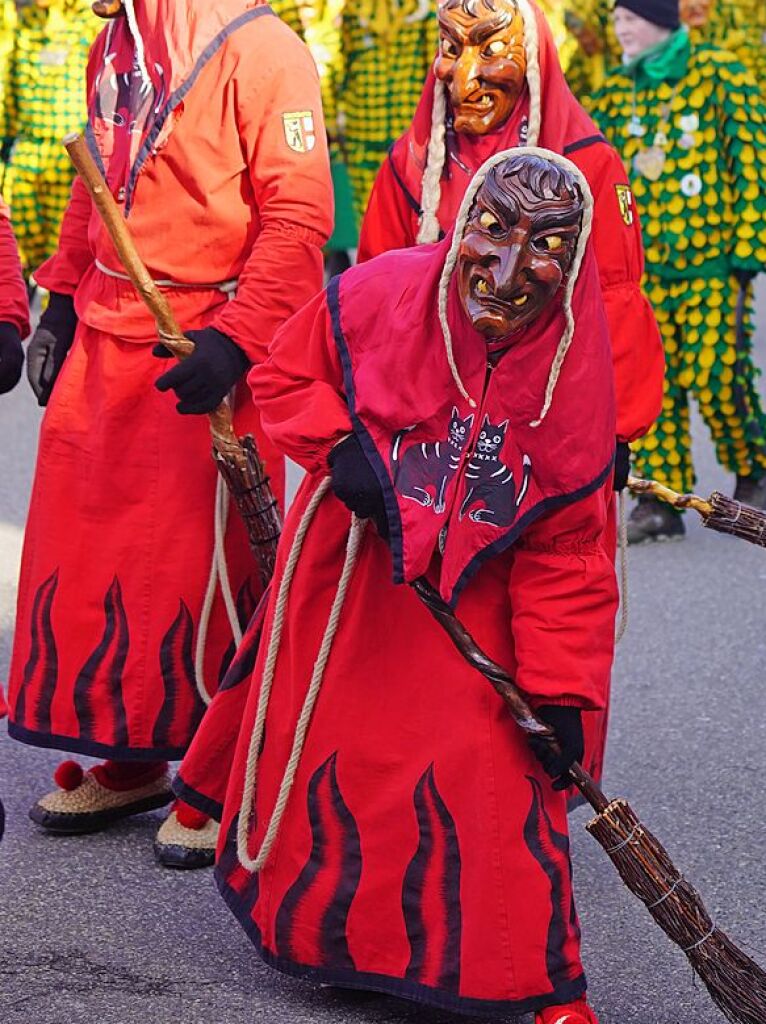 Mit einem groen Umzug hat Kirchzartens Hllenzunft ihr 90. Jubilum gefeiert.