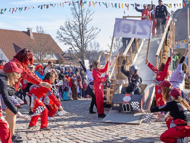 Seifenkistenrennen auf dem Dorfplatz von Grafenhausen.  | Foto: Wilfried Dieckmann