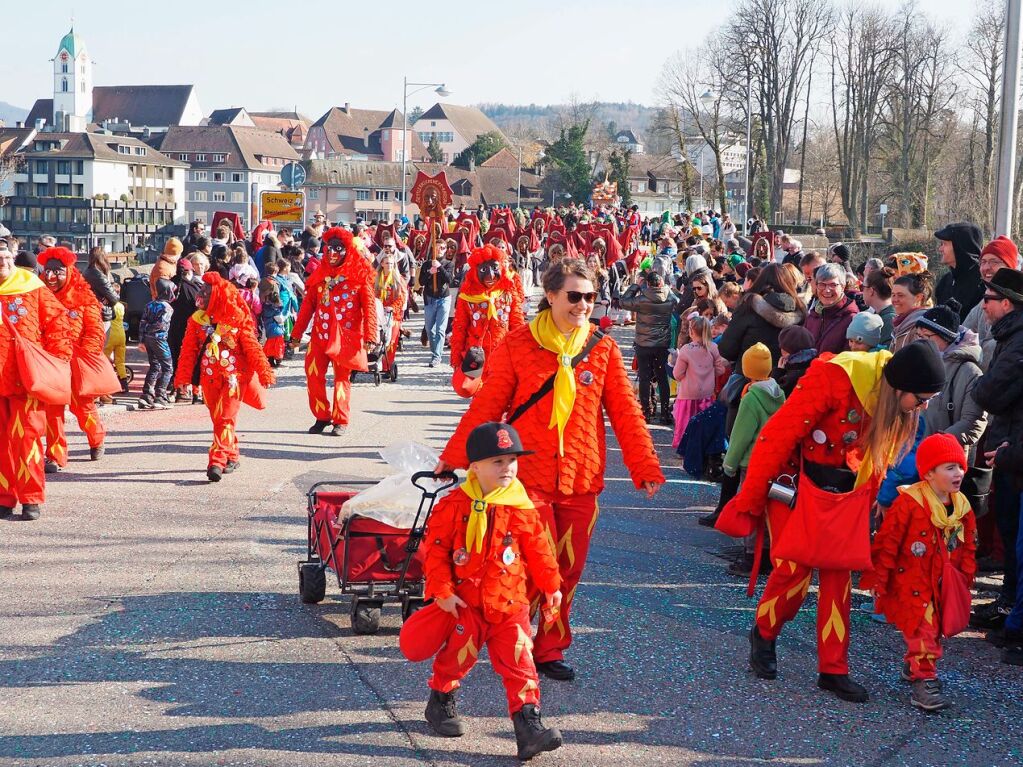 In den beiden Rheinfelden herrschte bei strahlendem Sonnenschein ausgelassene Stimmung.