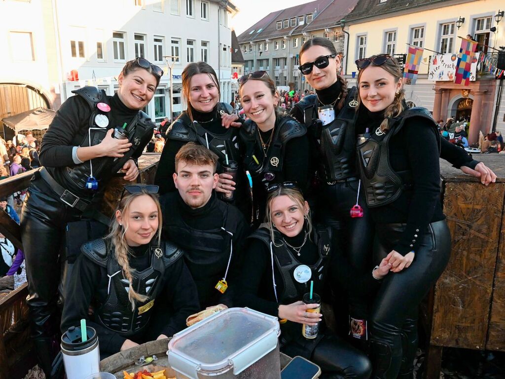 Die Zwulcher Kaode aus Merdingen sorgten zum Finale auf dem Markplatz noch lange fr Stimmung - weiter schaffte es der letzte Wagen nicht