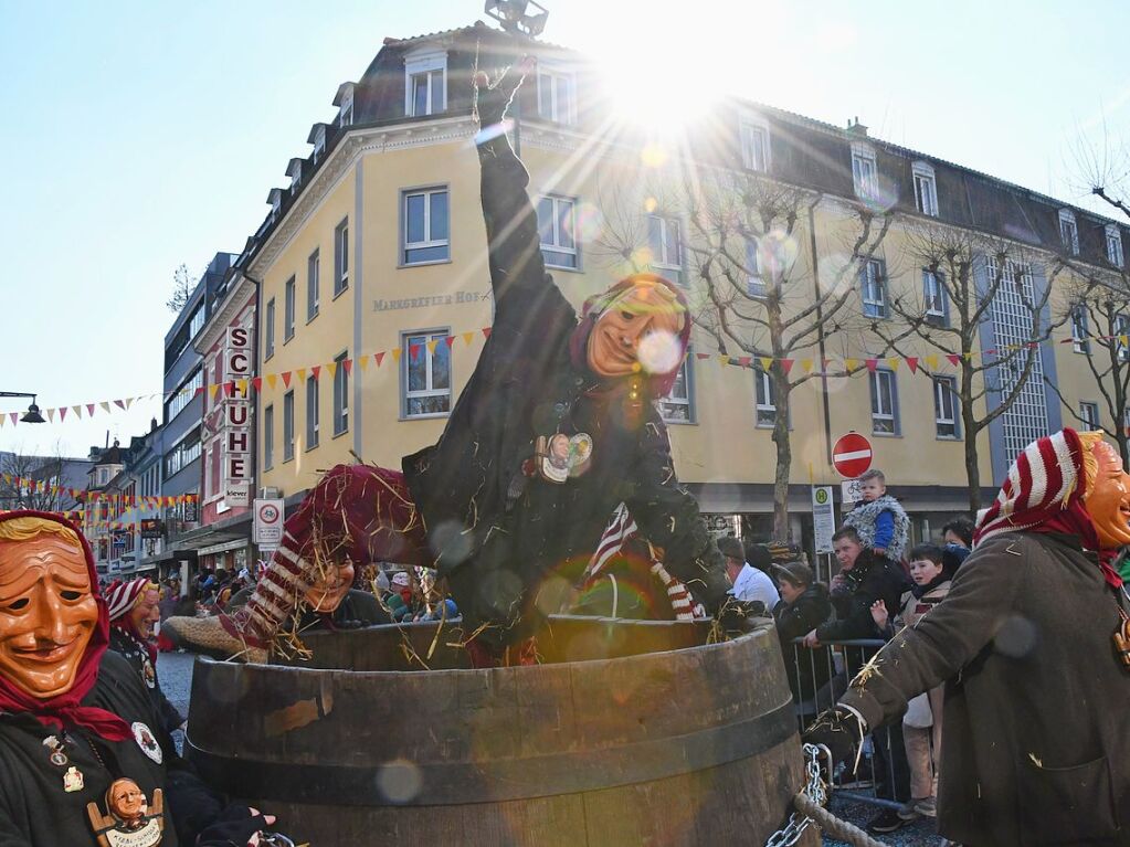 So bunt war der Fasnachtsumzug in Lrrach.