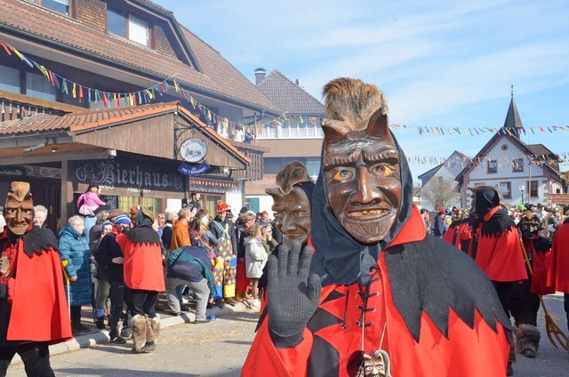 Die Rtenbacher Teufel durften natrlich nicht fehlen.  | Foto: Sonja Niederer