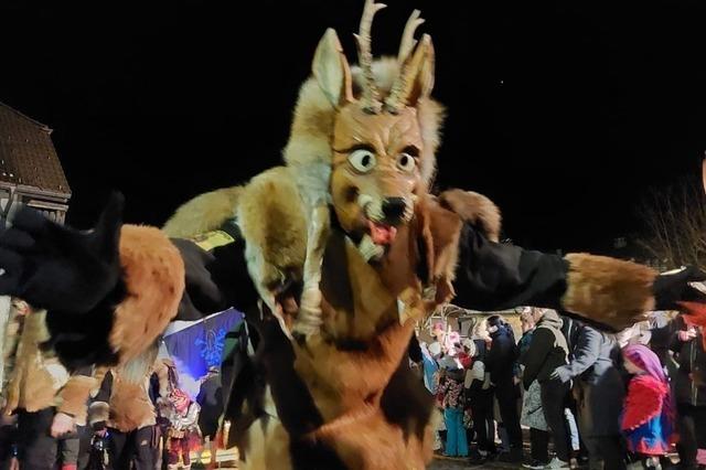 Der Nachtumzug in Altglashtten ist das Fasnet-Highlight am Feldberg