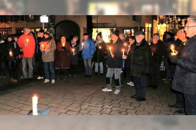 In Schopfheim trifft man sich regelmig zum Innehalten fr den verletzten Planeten