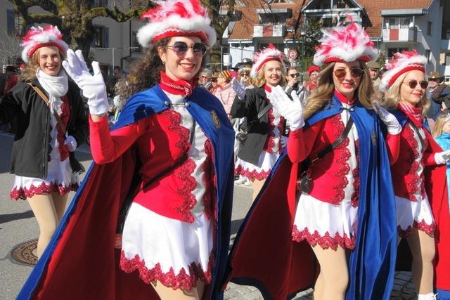 Fasnachtsumzug am Rosenmontag: Schnauer Narren im Wetterglck