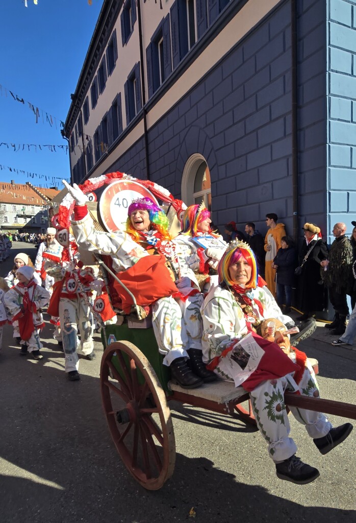 Die Geehrten der Althansili lieen sich durch das Stdtle kutschieren.