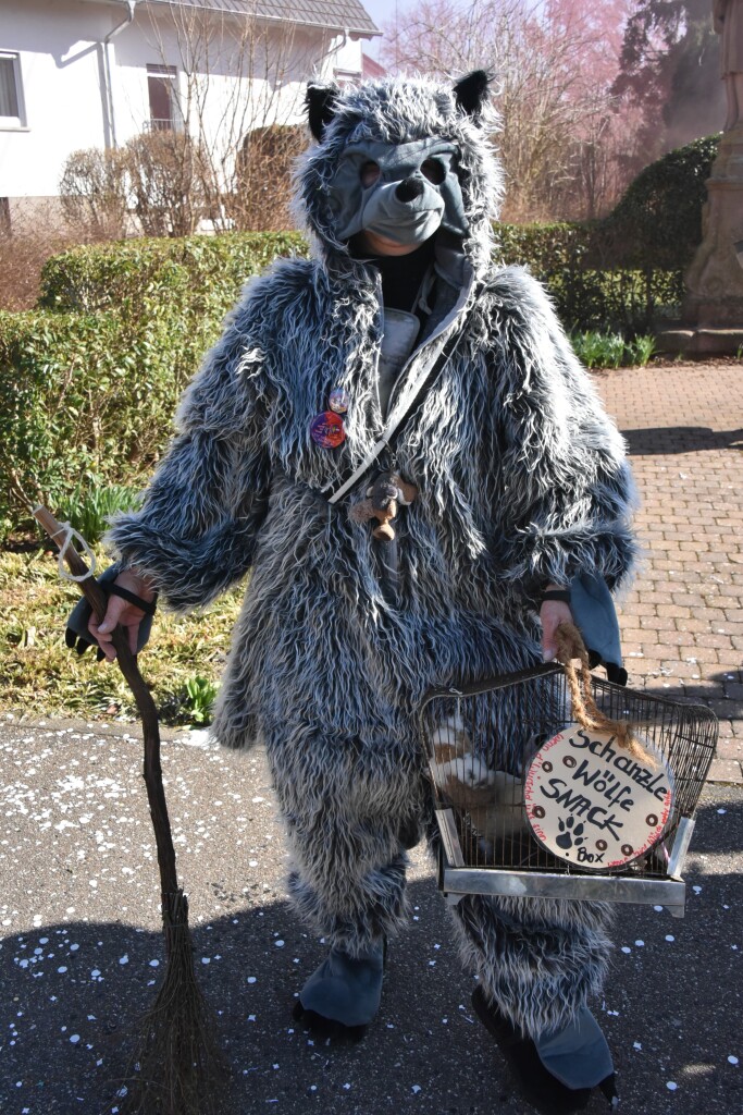 Bei frhlingshaften Temperaturen feiern die Menschen in Reute mit dem Rosenmontagsumzug ausgelassen und frhlich die Fasnet.