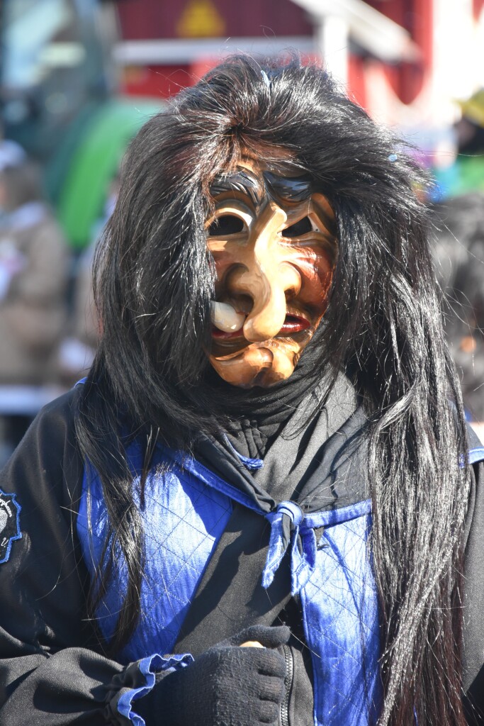 Bei frhlingshaften Temperaturen feiern die Menschen in Reute mit dem Rosenmontagsumzug ausgelassen und frhlich die Fasnet.