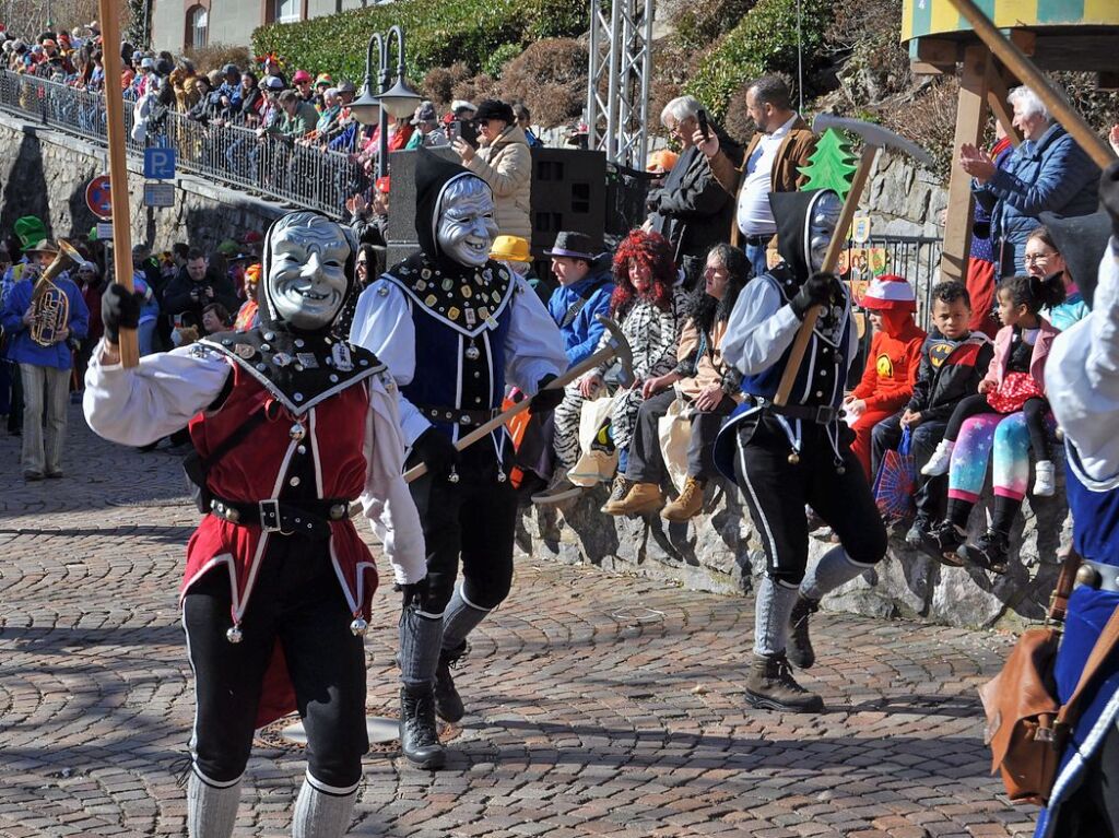 Besser geht’s kaum: Bim Rosenmontagsumzug in Todtnau passten Wetter, Stimmung und Wagen.