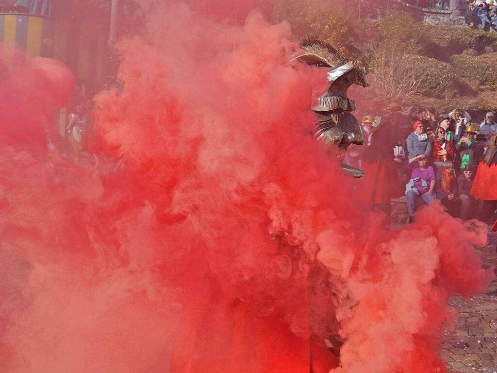 Besser geht’s kaum: Bim Rosenmontagsumzug in Todtnau passten Wetter, Stimmung und Wagen.