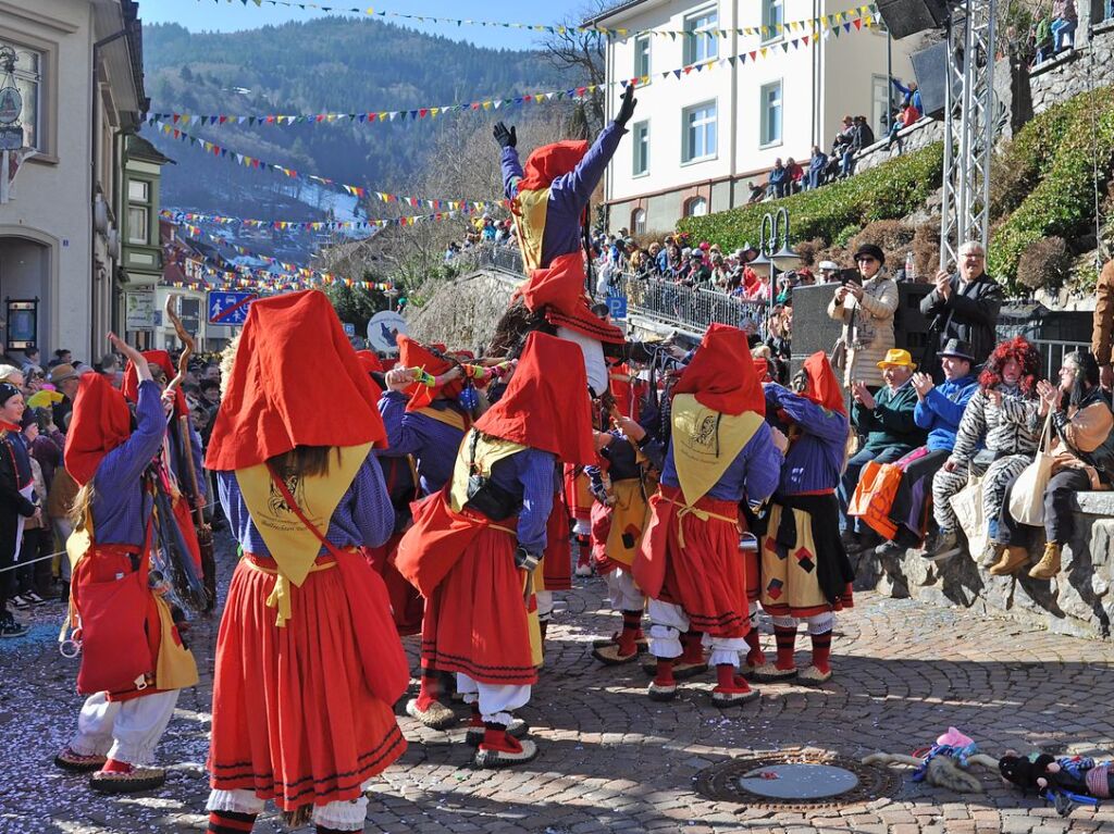 Besser geht’s kaum: Bim Rosenmontagsumzug in Todtnau passten Wetter, Stimmung und Wagen.