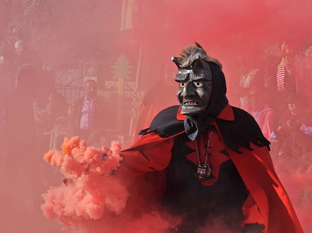 Besser geht’s kaum: Bim Rosenmontagsumzug in Todtnau passten Wetter, Stimmung und Wagen.