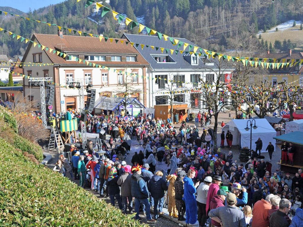 Besser geht’s kaum: Bim Rosenmontagsumzug in Todtnau passten Wetter, Stimmung und Wagen.