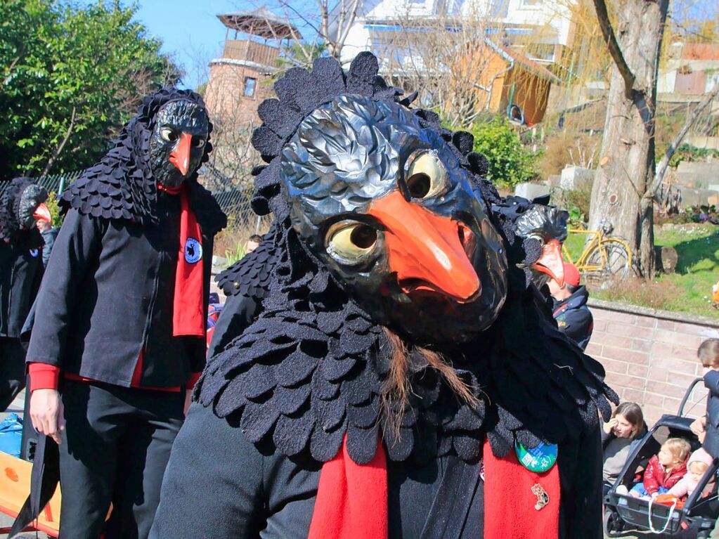 Nrrisches Treiben auf den Straen Oberweiers am Rosenmontag