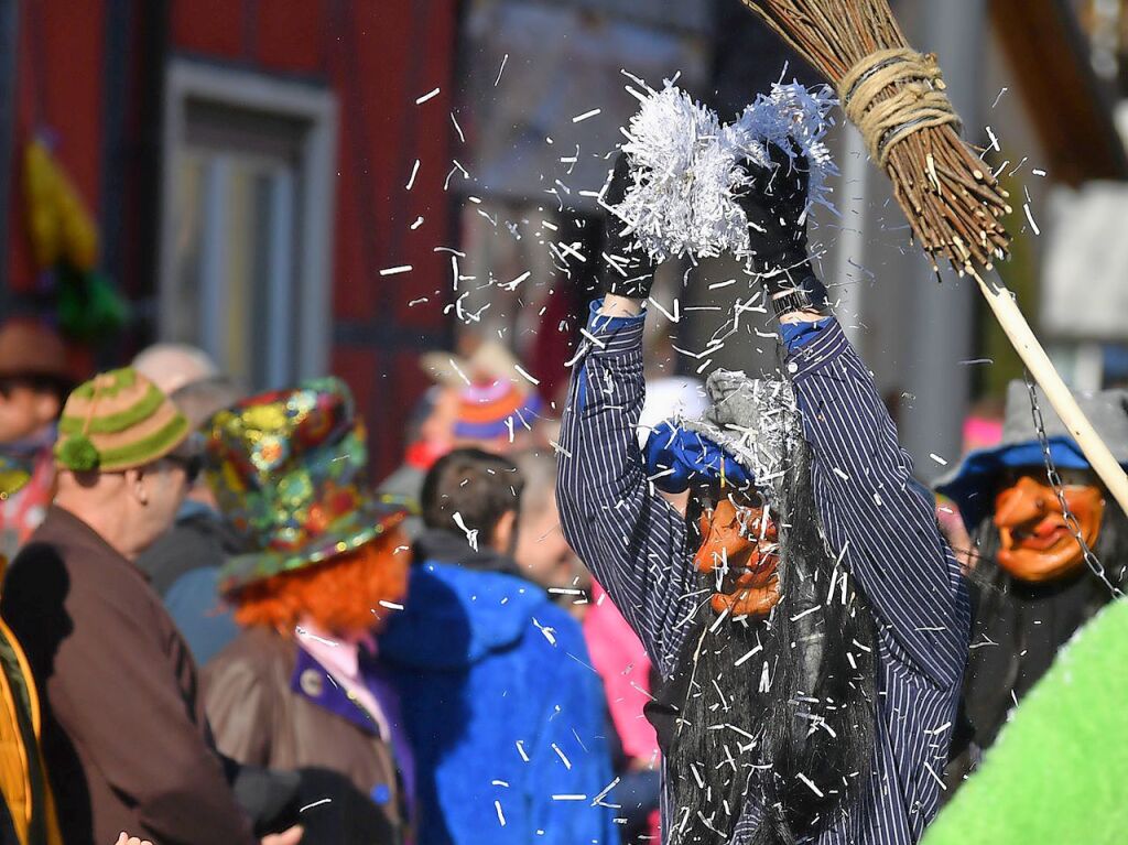 Nrrisches Treiben am Rosenmontag in Ottenheim