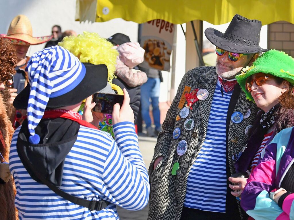 Nrrisches Treiben am Rosenmontag in Ottenheim