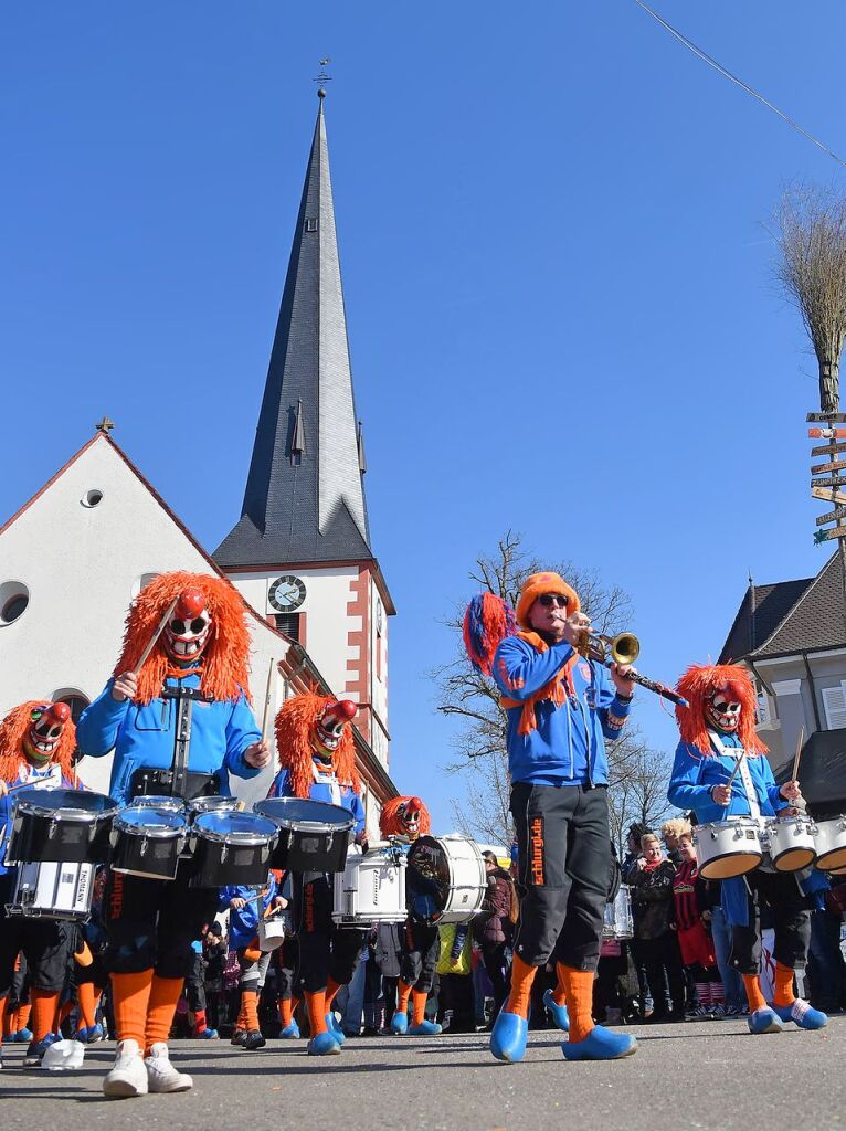 Nrrisches Treiben am Rosenmontag in Ottenheim