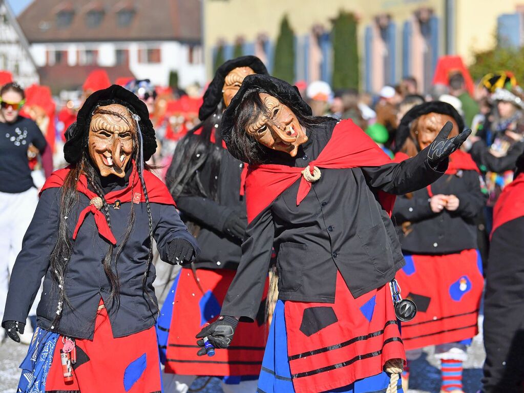 Nrrisches Treiben am Rosenmontag in Ottenheim