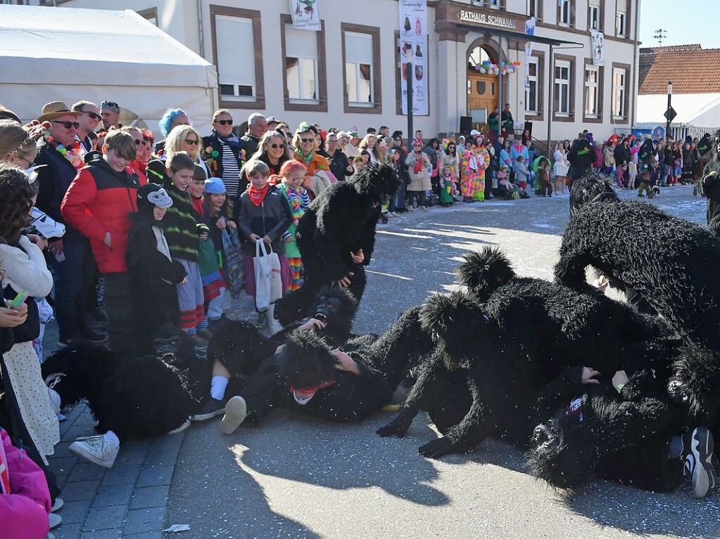 Nrrisches Treiben am Rosenmontag in Ottenheim