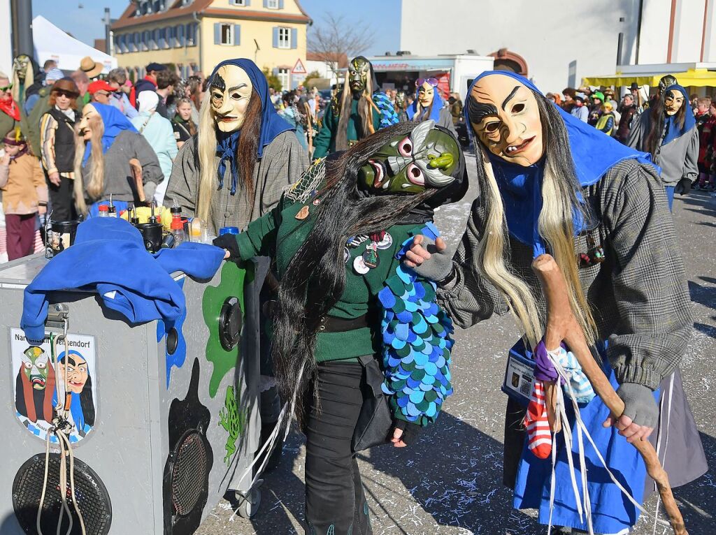 Nrrisches Treiben am Rosenmontag in Ottenheim