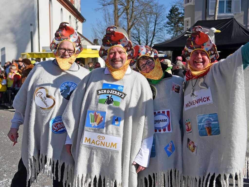 Nrrisches Treiben am Rosenmontag in Ottenheim