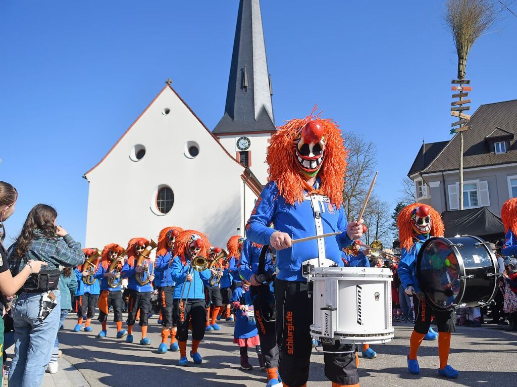 Nrrisches Treiben am Rosenmontag in Ottenheim