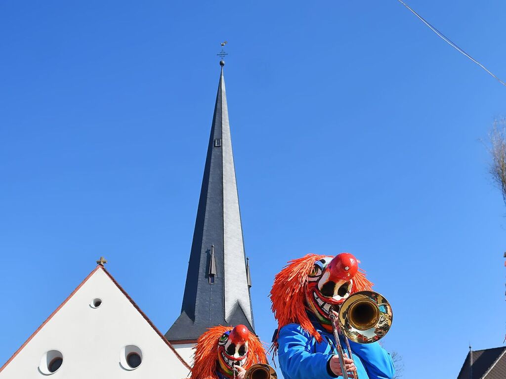 Nrrisches Treiben am Rosenmontag in Ottenheim