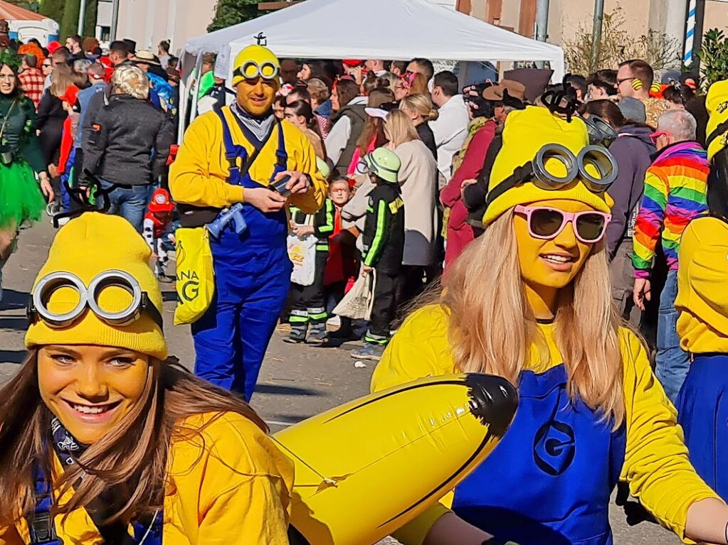 Sonne pur, viele Zuschauer, frhliche Narren und bunte Kostme - es war ein groer Rosenmontagsumzug in Rheinhausen.