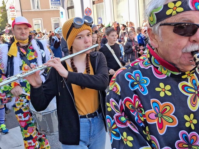 Einen solch&#8217; schnen Fasnachtsumzug gab es selten.  | Foto: Michael Krug