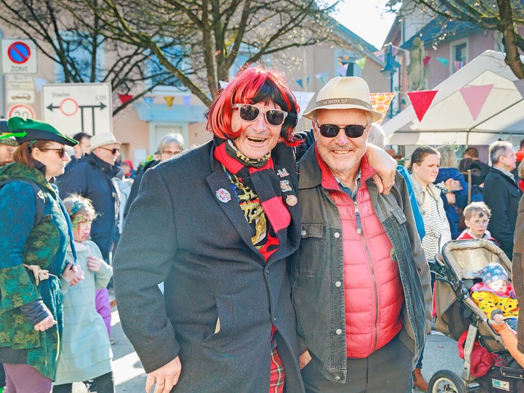 Ausgelassene Stimmung herrschte beim Umzug in Ehrenstetten.