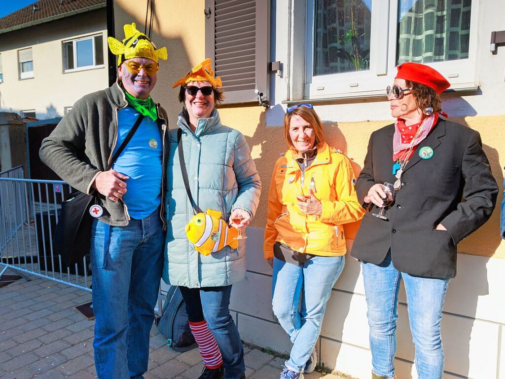 Ausgelassene Stimmung herrschte beim Umzug in Ehrenstetten.