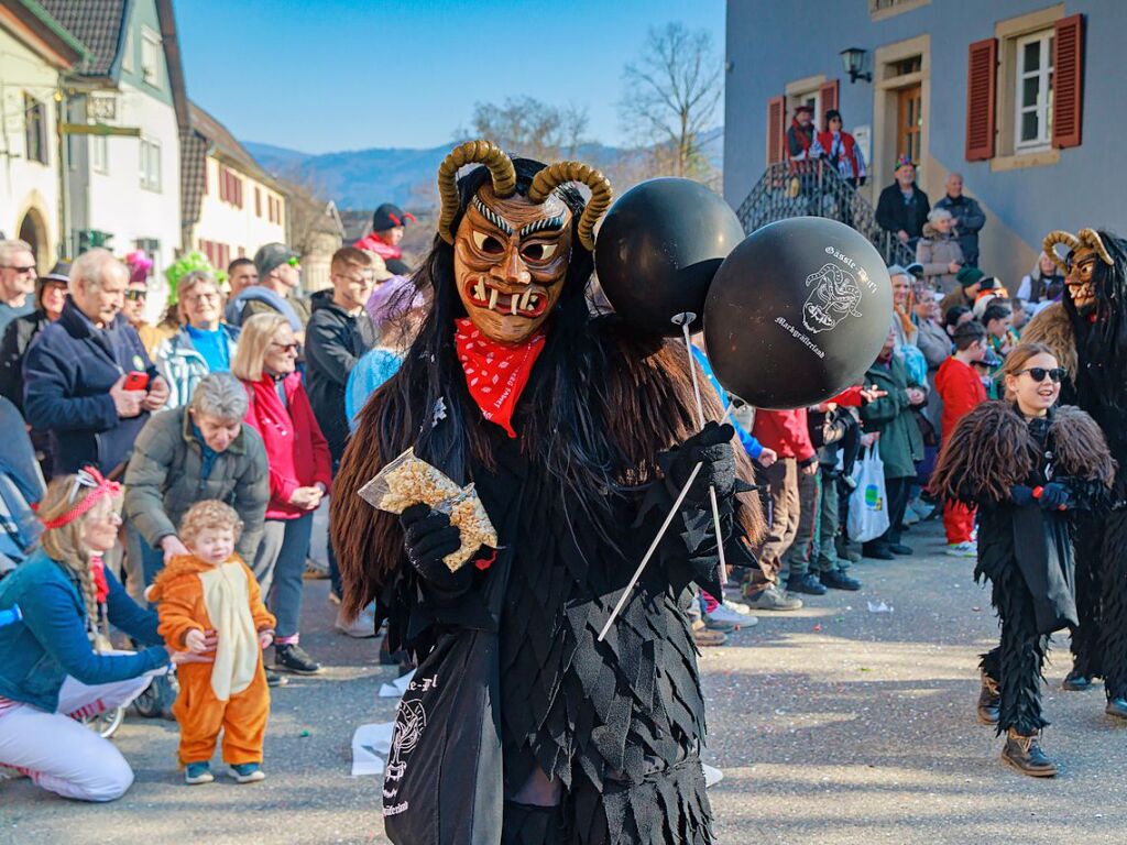 Ausgelassene Stimmung herrschte beim Umzug in Ehrenstetten.