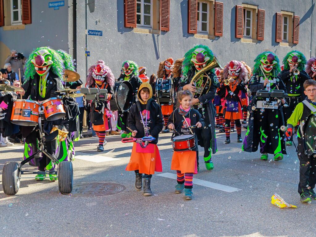 Ausgelassene Stimmung herrschte beim Umzug in Ehrenstetten.