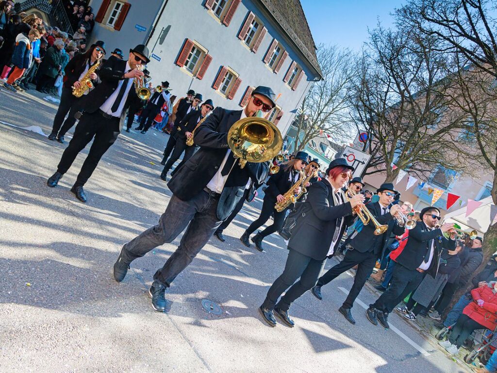 Ausgelassene Stimmung herrschte beim Umzug in Ehrenstetten.