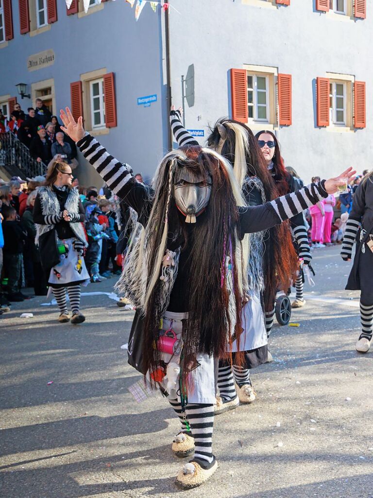 Ausgelassene Stimmung herrschte beim Umzug in Ehrenstetten.