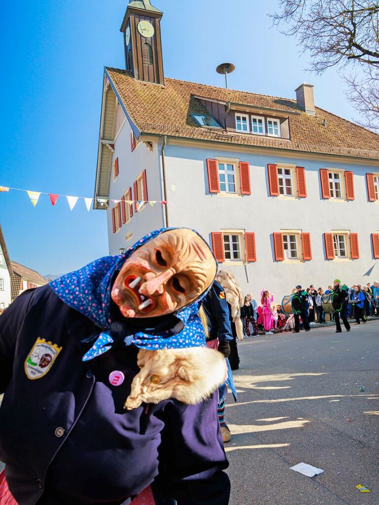 Ausgelassene Stimmung herrschte beim Umzug in Ehrenstetten.