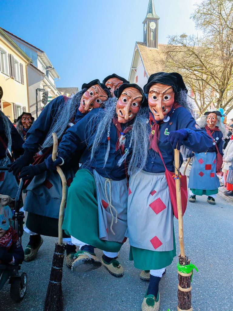 Ausgelassene Stimmung herrschte beim Umzug in Ehrenstetten.