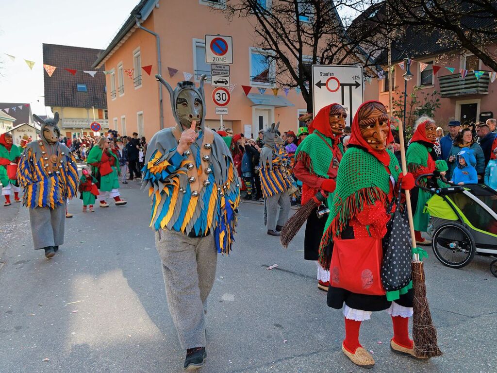 Ausgelassene Stimmung herrschte beim Umzug in Ehrenstetten.