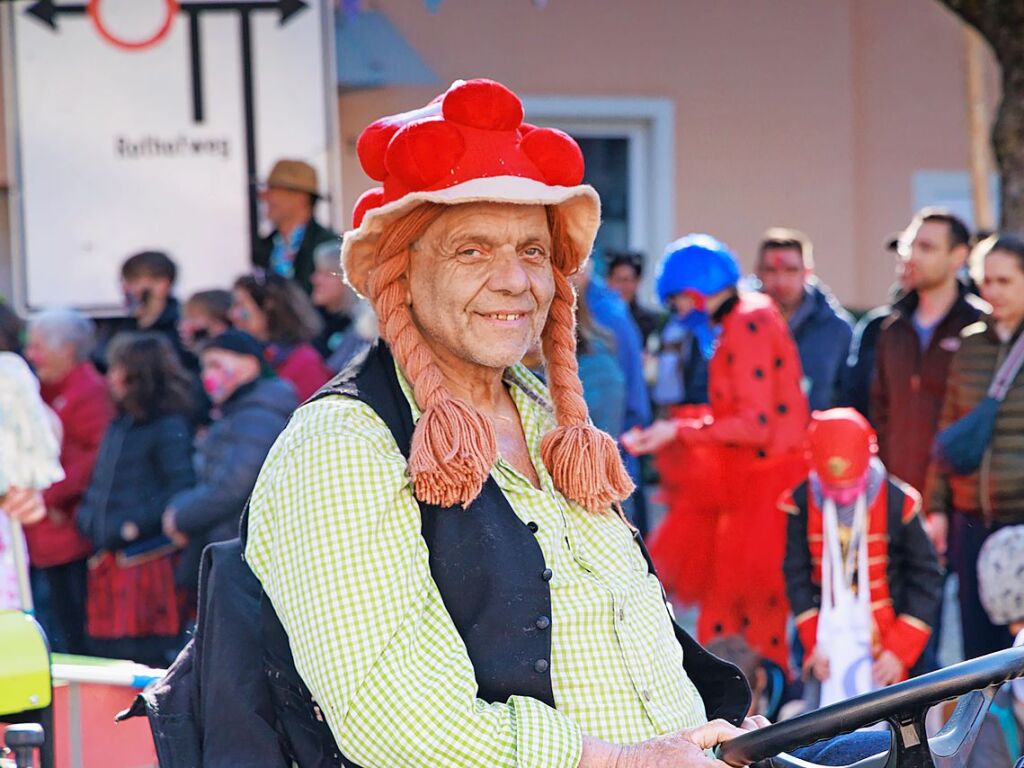 Ausgelassene Stimmung herrschte beim Umzug in Ehrenstetten.