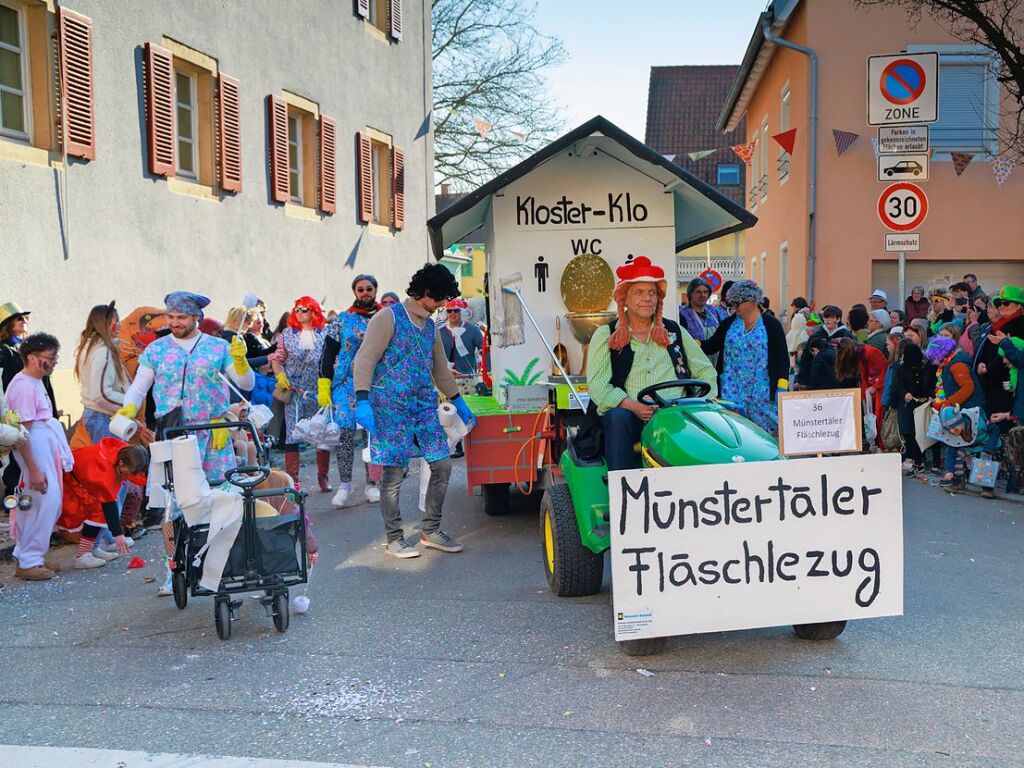 Ausgelassene Stimmung herrschte beim Umzug in Ehrenstetten.