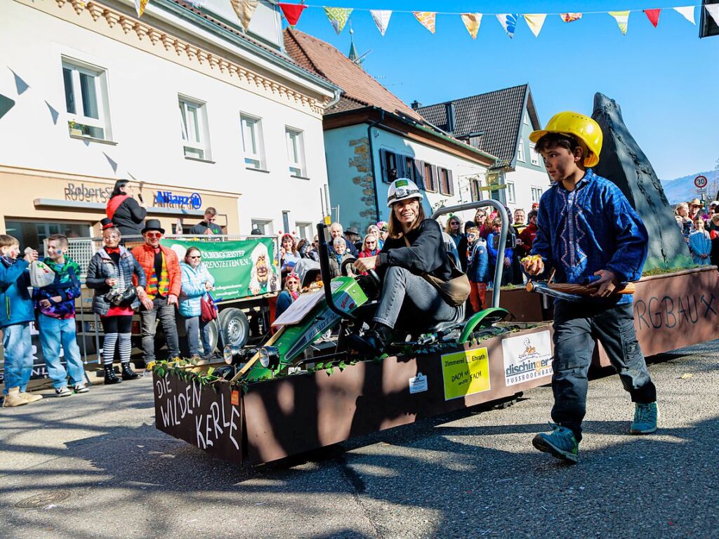 Ausgelassene Stimmung herrschte beim Umzug in Ehrenstetten.