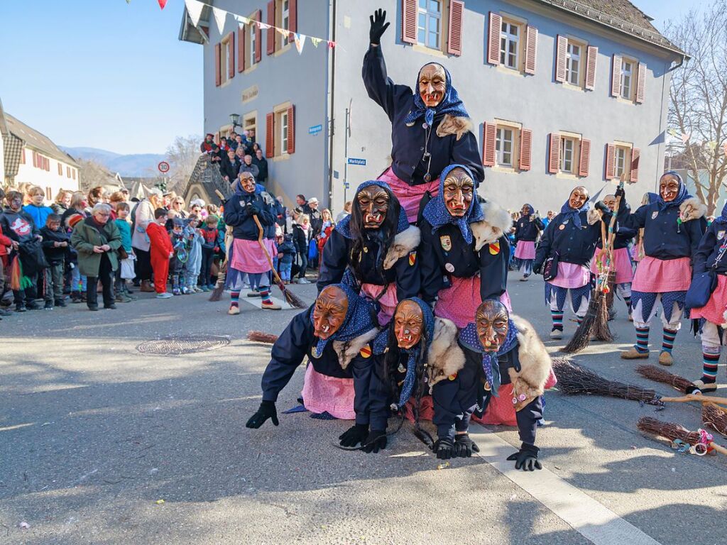 Ausgelassene Stimmung herrschte beim Umzug in Ehrenstetten.