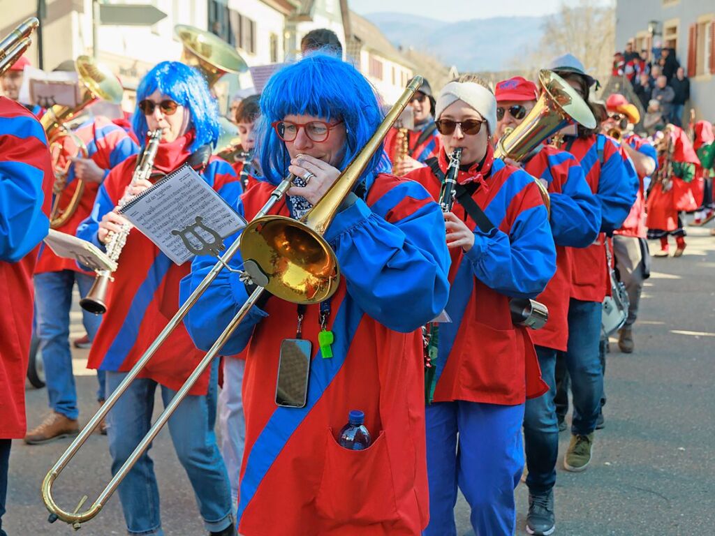 Ausgelassene Stimmung herrschte beim Umzug in Ehrenstetten.