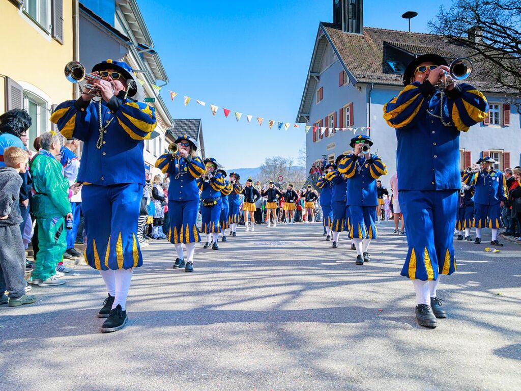 Ausgelassene Stimmung herrschte beim Umzug in Ehrenstetten.