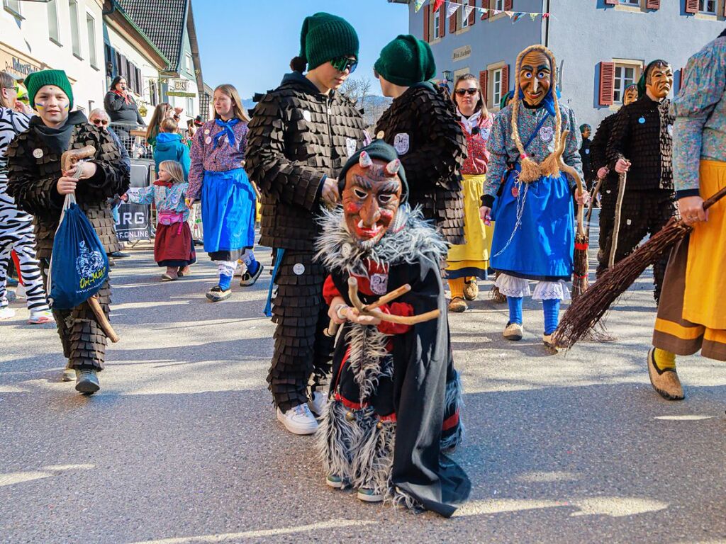 Ausgelassene Stimmung herrschte beim Umzug in Ehrenstetten.