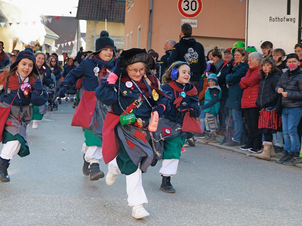 Ausgelassene Stimmung herrschte beim Umzug in Ehrenstetten.