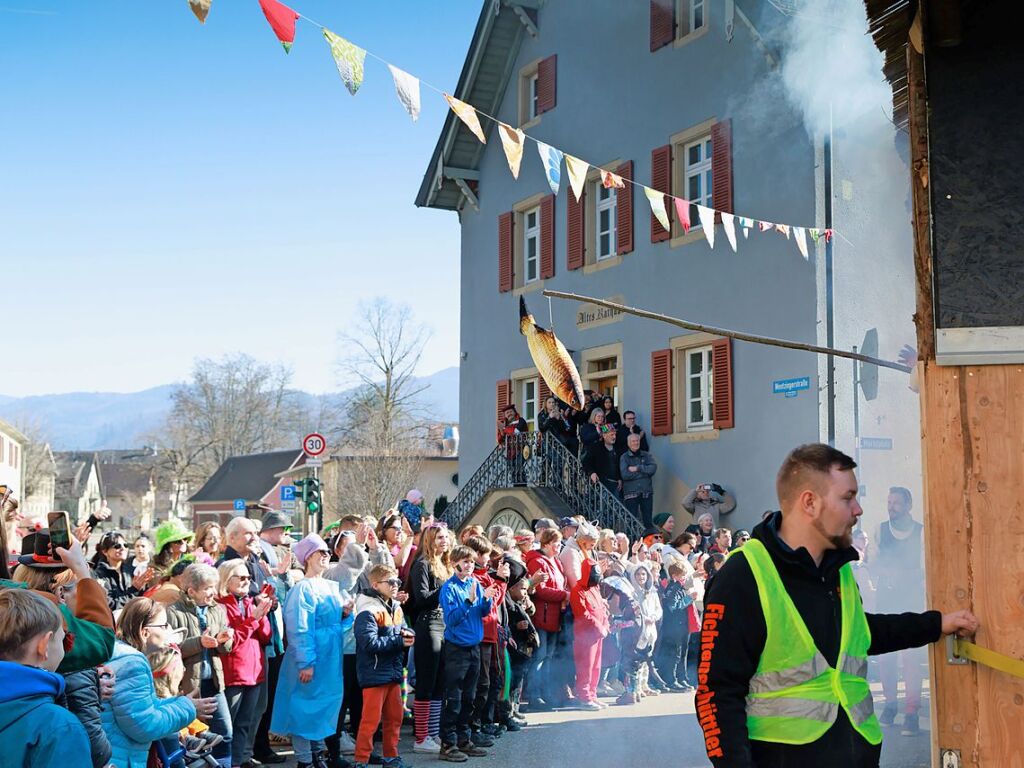 Ausgelassene Stimmung herrschte beim Umzug in Ehrenstetten.