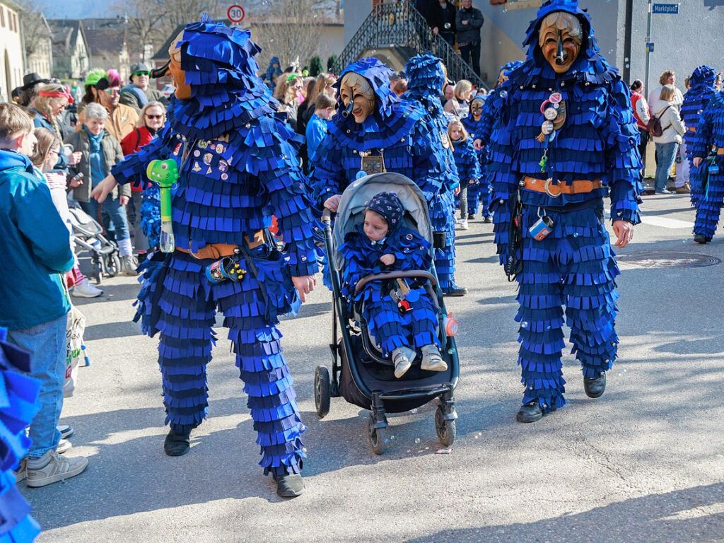 Ausgelassene Stimmung herrschte beim Umzug in Ehrenstetten.