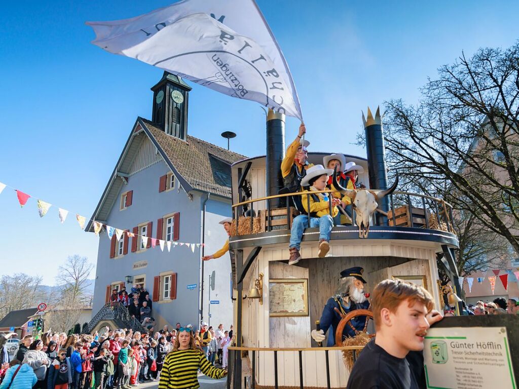 Ausgelassene Stimmung herrschte beim Umzug in Ehrenstetten.